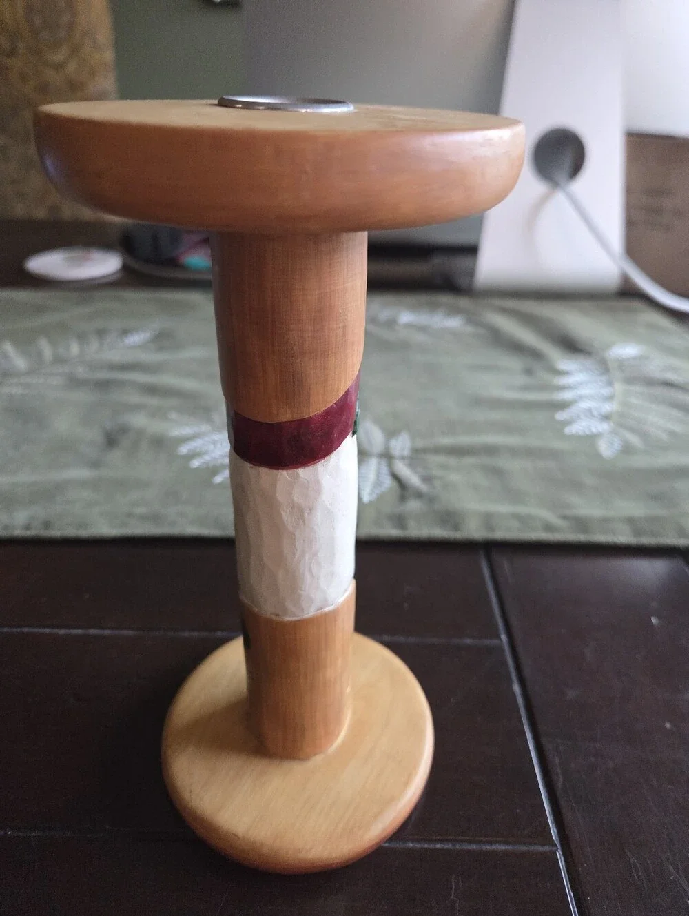 Midwest Of Cannon Falls Eddie Walker Wood Spool Santa